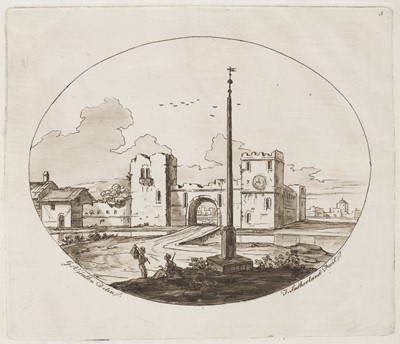 Lot 371 - Vitalba (Giovanni). Six Fancied Views after the Original Drawings of Giovanni Vitalba, 1777