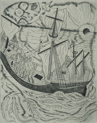 Lot 675 - Jones (David, illustrator). Samuel Taylor Coleridge, The Rime of the Ancient Mariner, 1929