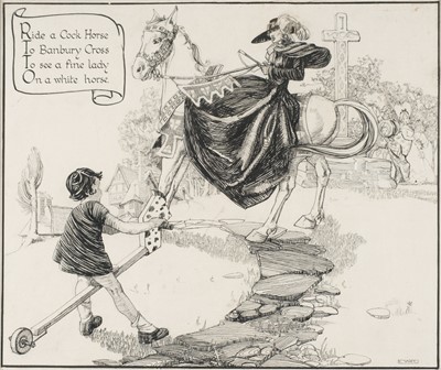 Lot 124 - Vasey (Nora, 1903-1970). Ride a Cock Horse, original pen and ink, and others