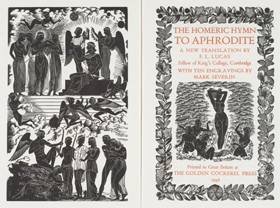 Lot 670 - Golden Cockerel Press. Homeric Hymn to Aphrodite, & Four Gospels, 1948/1988, & others