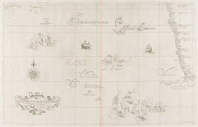 Lot 66 - South West Africa. Dudley (Robert), Carta particolare..., il Capo Buona Speranza..., circa 1661