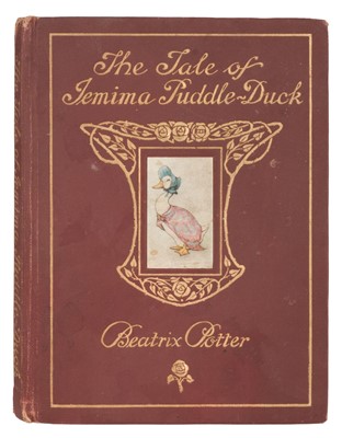 Lot 598 - Potter (Beatrix). The Tale of Jemima Puddle-Duck, 1st deluxe edition, 1908