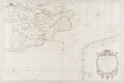 Lot 41 - Kent. A collection of five sea charts, 18th-century