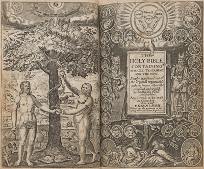 Lot 207 - Bible [English]. The Holy Bible containing the Old Testament and the New..., Edinburgh, 1633