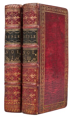 Lot 214 - Bible [English]. The Holy Bible Contaning ye: Old and New Testaments…, 1653