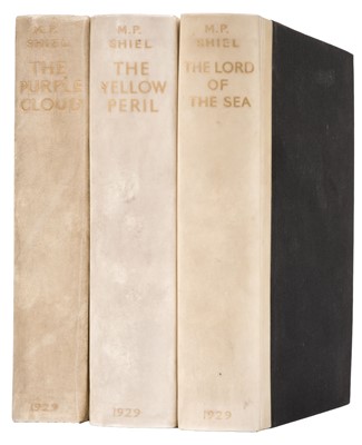 Lot 760 - Shiel (M. P.) The Purple Cloud, The Yellow Peril, The Lord of the Sea, limited signed editions, 1929