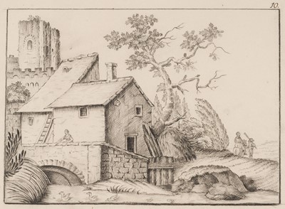 Lot 315 - German Manuscript Drawing Book. Zeichnungs Heft zum Andenken und Nachnamen für Conrad Alt, 1851