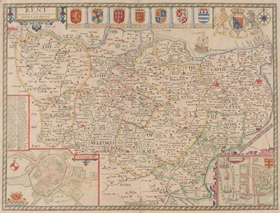 Lot 43 - Kent. Speed (John), Kent with her Cities and Earles..., [1707 or later]