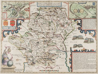 Lot 34 - Hertfordshire. Speed (John), Hartford Shire Described, circa 1627