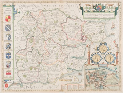 Lot 26 - Essex. Speed (John), Essex Devided into Hundreds..., 1676