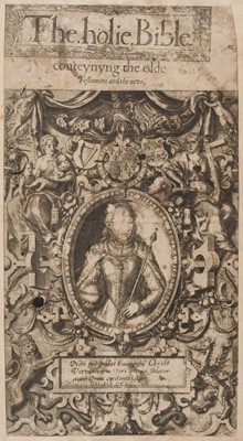 Lot 184 - Bible [English]. The Holie Bible conteynyng the Olde Testament and the Newe, [1568]