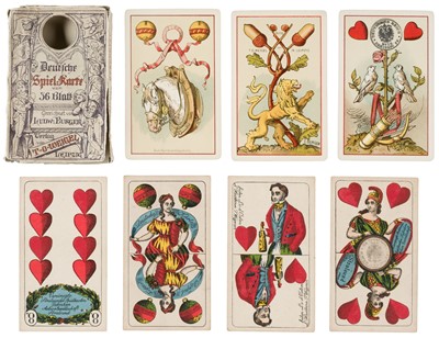 Lot 545 - German playing cards. Prussian pattern type I, VSS, circa 1880s, & 1 other