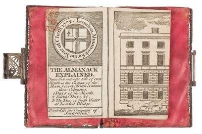 Lot 377 - Silver Filigree Binding. London Almanack, printed for the Company of Stationers, 1772