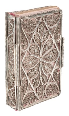 Lot 383 - Silver Filigree Binding. London Almanack, probably printed for the Company of Stationers, 1838
