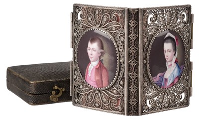 Lot 379 - Silver Filigree Binding. London Almanack, printed for the Company of Stationers, 1776