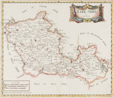 Lot 21 - County maps. Morden (Robert), A collection of 14 county maps, [1695 or later]