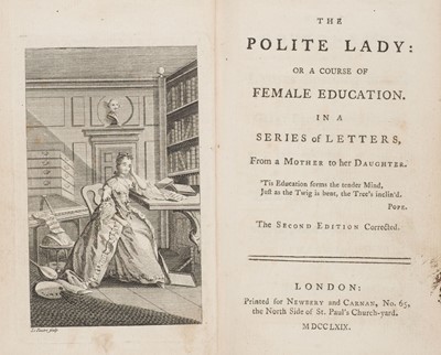 Lot 478 - [Allen, Charles]. The Polite Lady: or a Course of Female Education..., 2nd edition, 1769