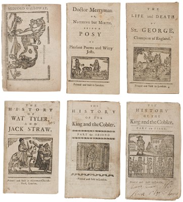 Lot 479 - Chapbooks. The History of the King and the Cobler, 2 volumes, c. 1770 + 4 others