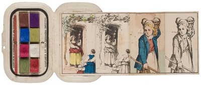 Lot 302 - Child’s Paint Box. Bébé Artiste, Couleurs Sans Danger / Baby’s Paint Box [circa 1857]