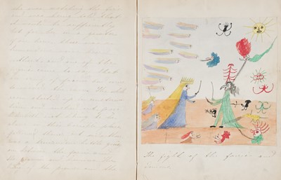 Lot 572 - Child's Manuscript Book. Life and Adventures of the Princess Bluebell, circa 1900