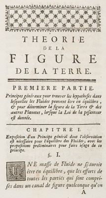 Lot 239 - Clairaut (Alexis Claude). Theorie de la figure de la terre, 1st edition, 1743