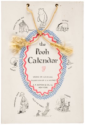 Lot 589 - Milne (Alan Alexander). The Pooh Calendar 1932, New York: E.P. Dutton & Co., Inc, [1931]