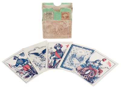 Lot 531 - American Civil War playing cards. Union Cards, New York: American Card Co., 1862