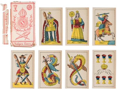 Lot 552 - Portuguese dragon cards. Naipes finos, Belgium, Turnhout: Mesmaekers Frères, circa 1875