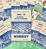 Lot 327 - Football programmes.