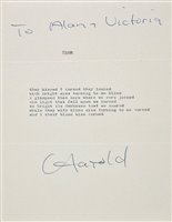 Lot 389 - Pinter, Harold, 1930-2008
